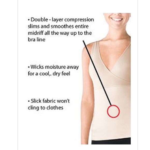 EUC SPANX Hide & Sleek Criss Cross Cami Nude XL - Picture 6 of 6